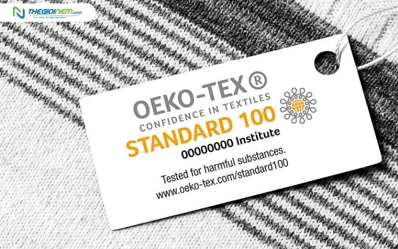 Chứng nhận OEKO-TEX® được kiểm định trên nhiều loại nệm